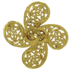 Chanel Brooch Pin Gold 95A 94726